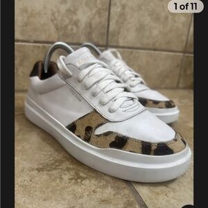 Cole Haan Grandpro Rally Court Sneakers Animal Print womens size 9 WS-3